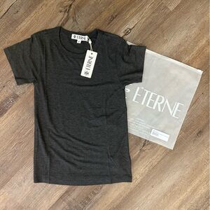 ÉTERNE Charcoal Short Sleeve Tee – Size Small – NWT